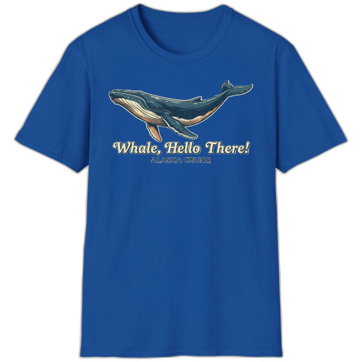 A01 Whale Hello Cruise Tshirt in Royal
