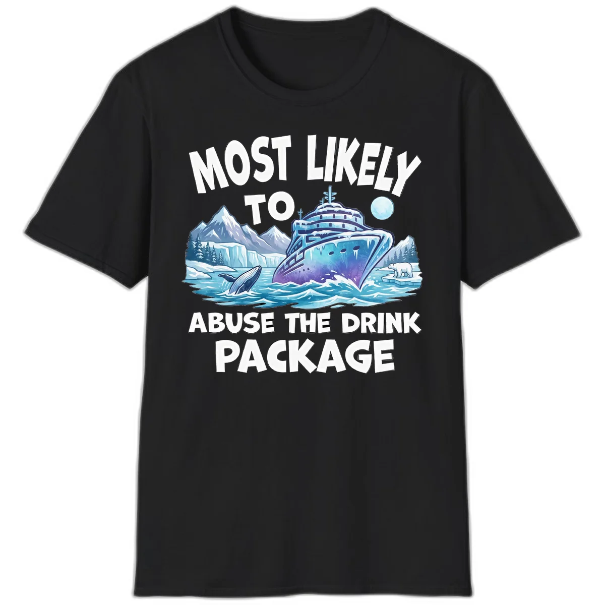 A02 Drink Package Abuse Tshirt in Black