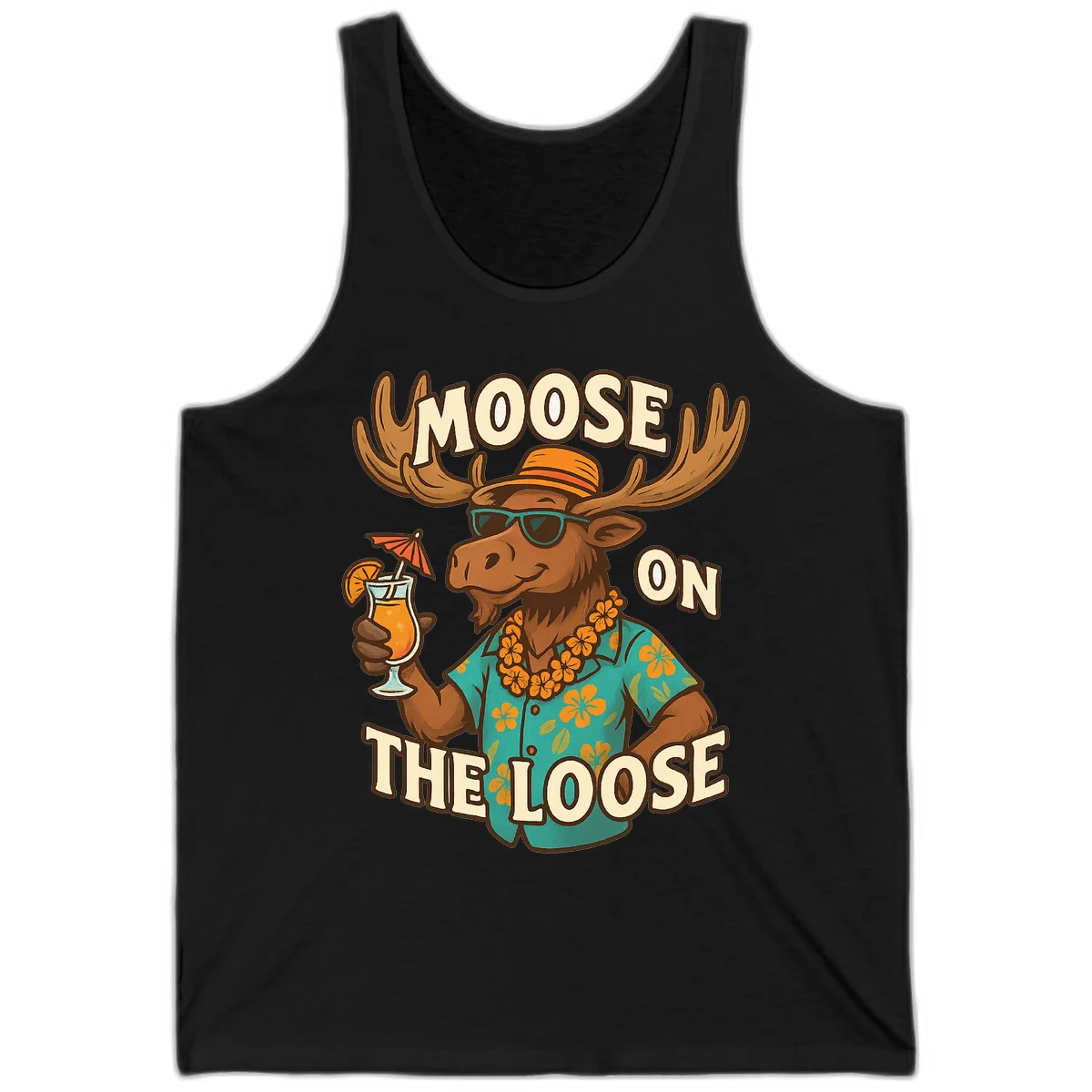 A04 Moose On The Loose Tank in Black