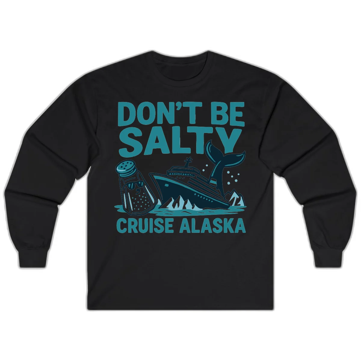 A06 Dont Be Salty Cruise Long Sleeve in Black