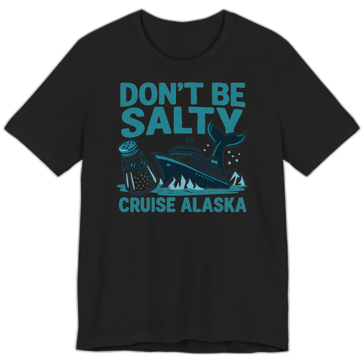A06 Dont Be Salty Cruise Premium Tee in Black