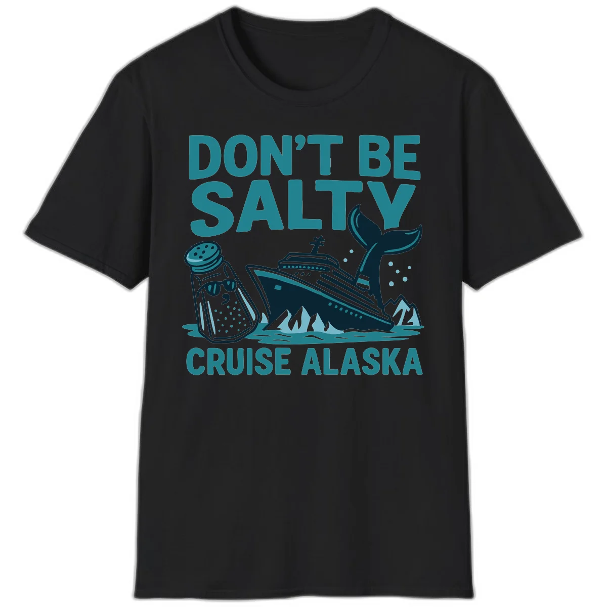 A06 Dont Be Salty Cruise Tshirt in Black