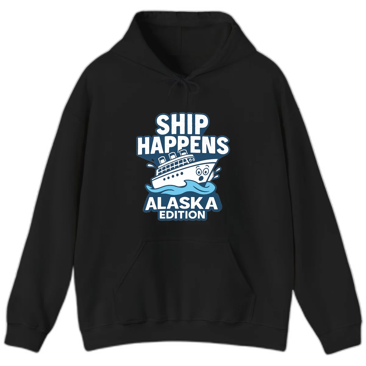 A07 Ship Happens Alaska Hoodie in Black