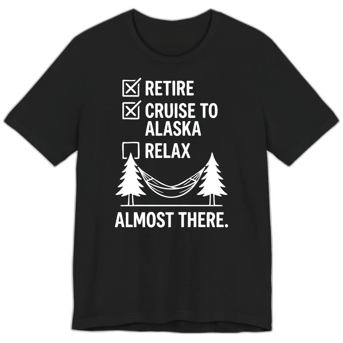 A11 Retirement Cruise Checklist Premium Tee in Black