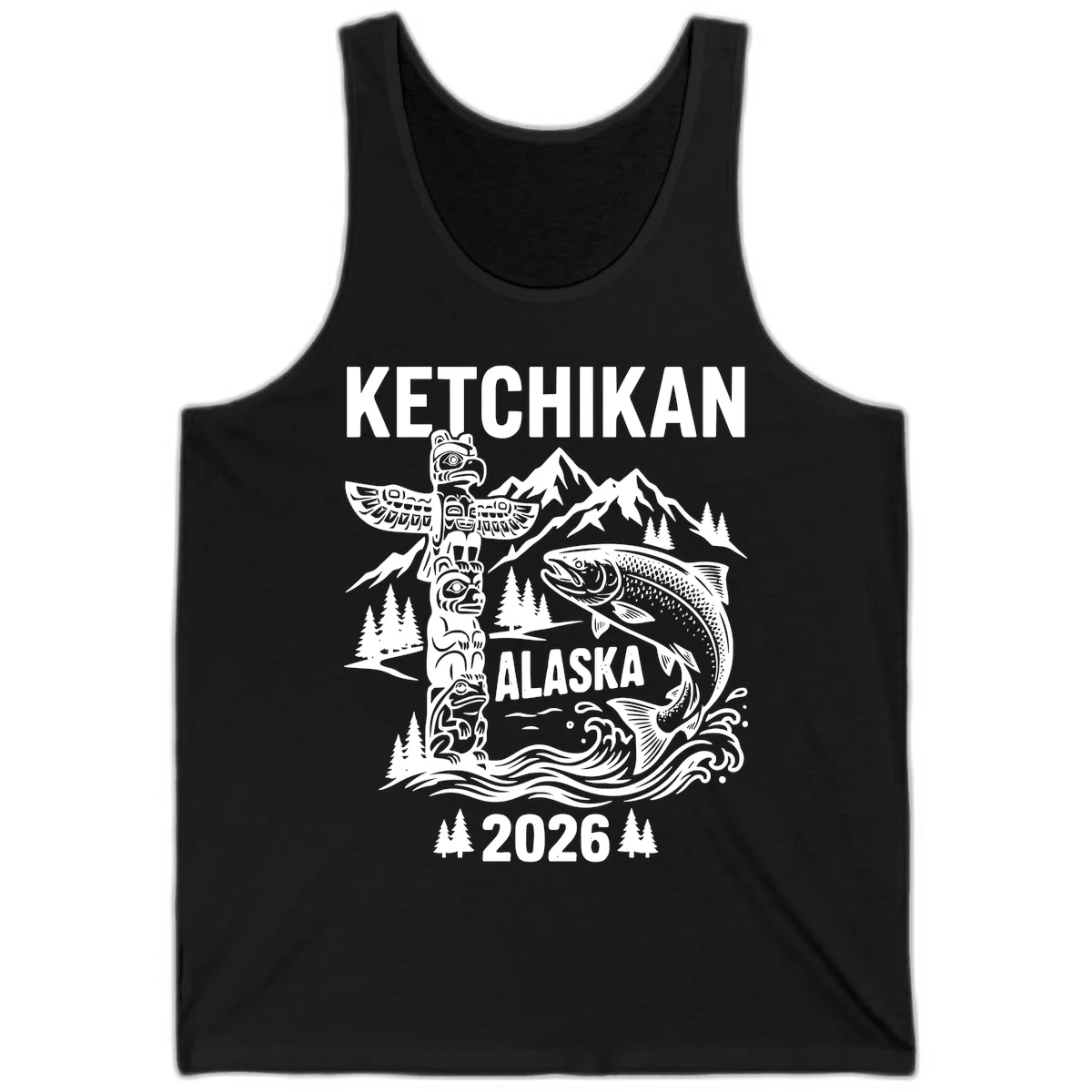 A15 Ketchikan Cruise Port Tank in Black