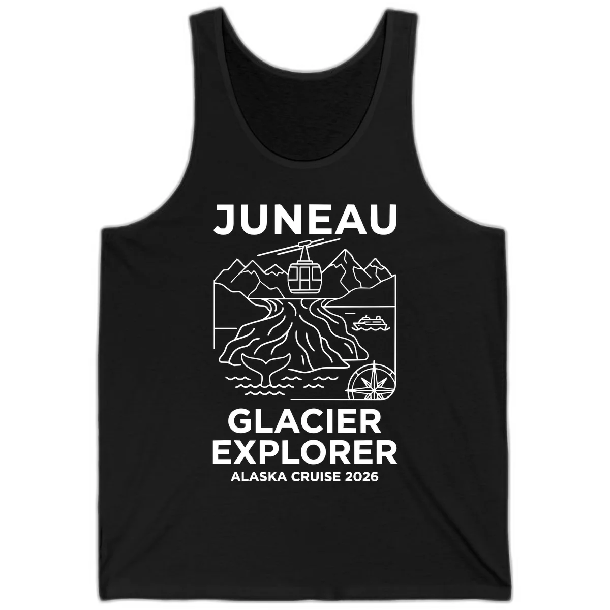 A16 Juneau Glacier Cruise Tank in Black
