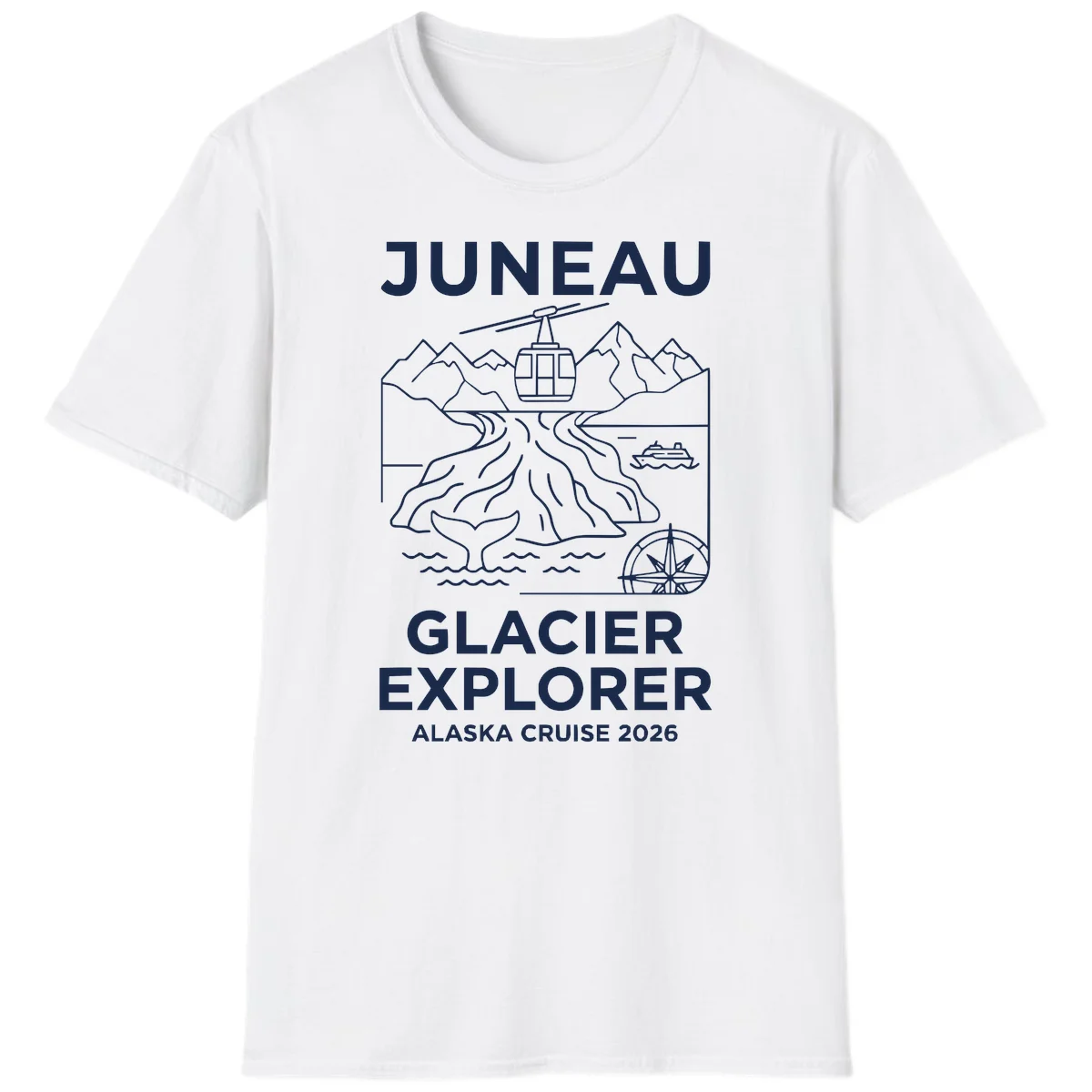 A16 Juneau Glacier Cruise Tshirt in White