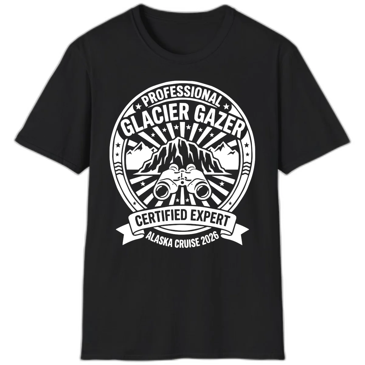 A19 Glacier Gazer Expert Tshirt in Black