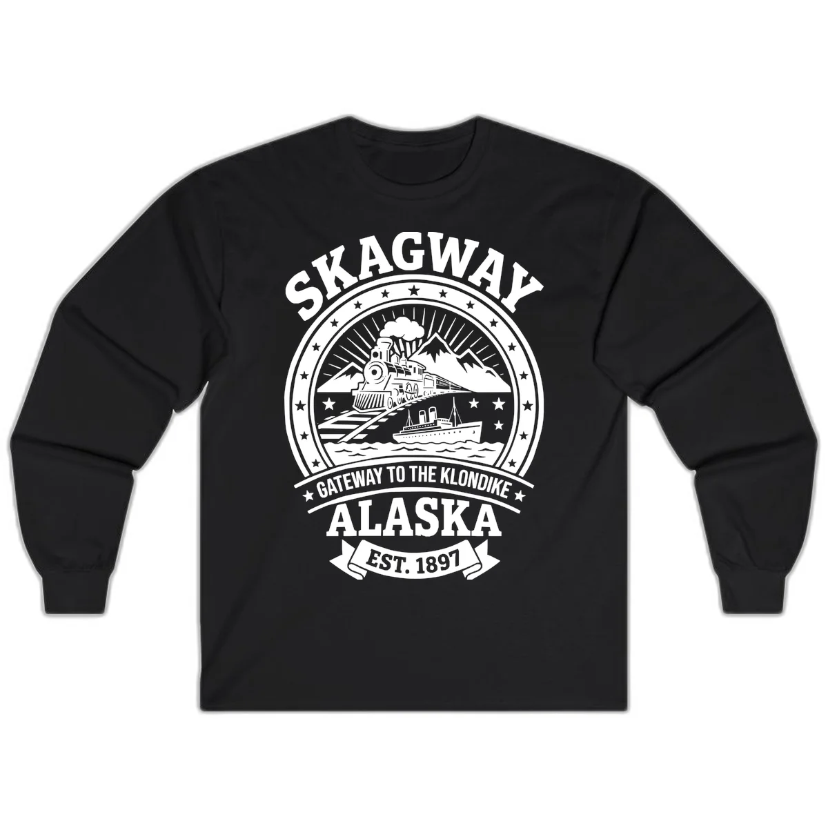 A20 Skagway Klondike Cruise Long Sleeve in Black