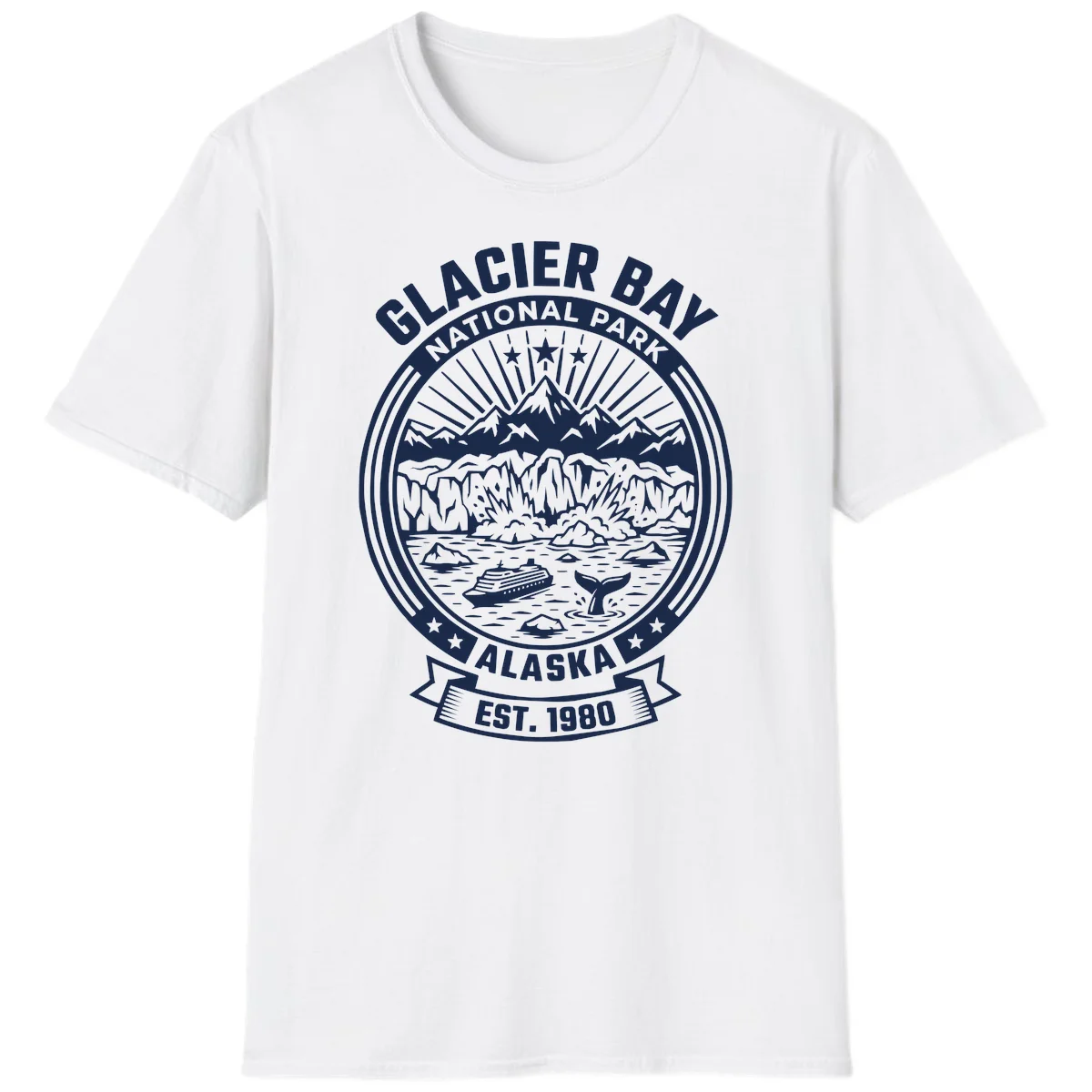 A22 Glacier Bay National Park Tshirt in White