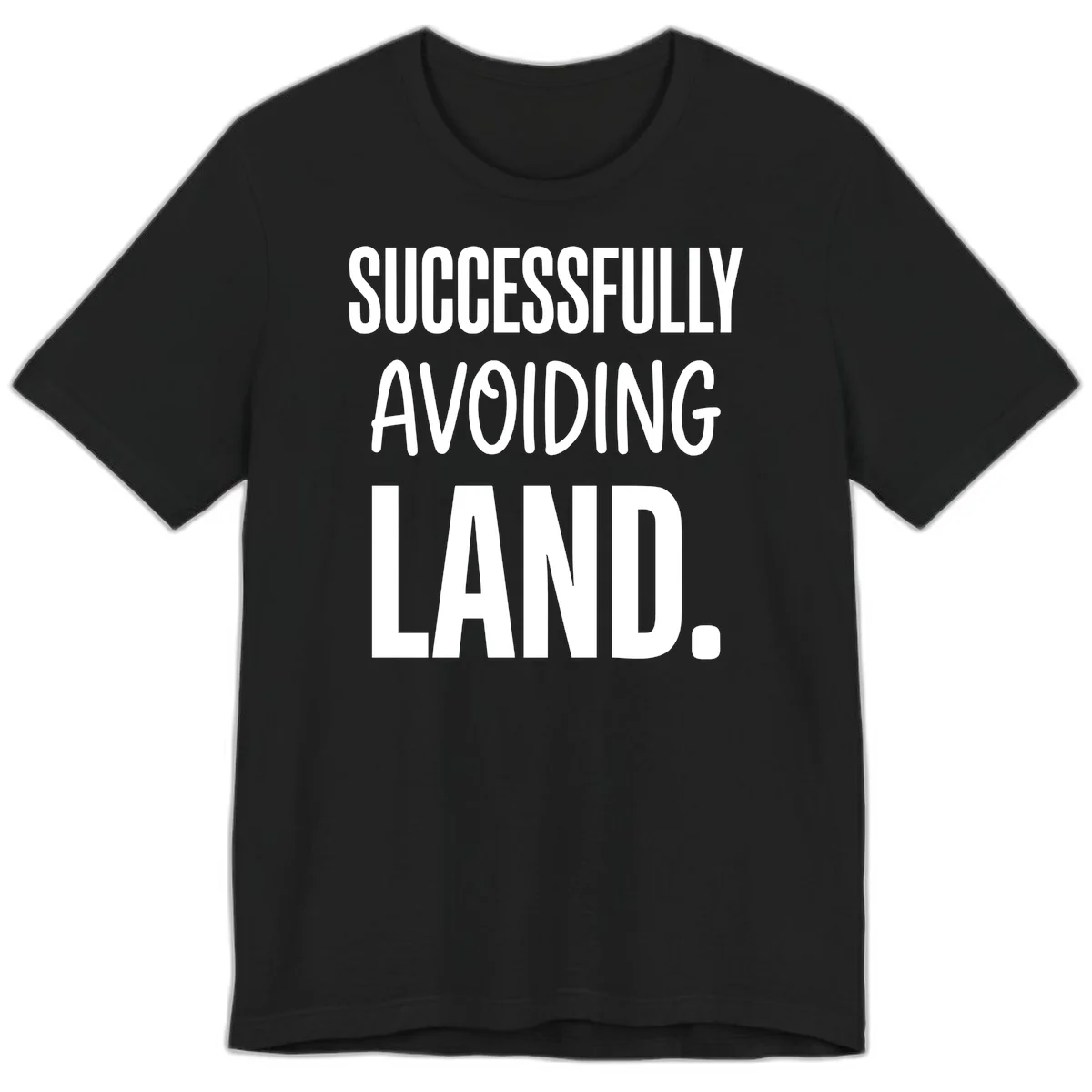 A23 Avoiding Land Cruise Premium Tee in Black