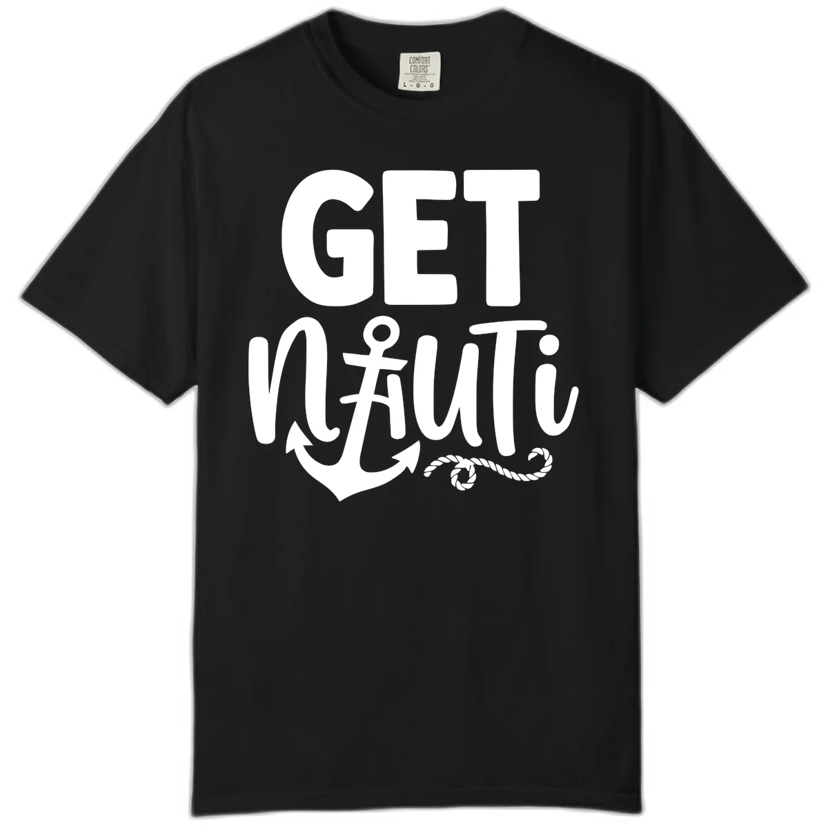 A24 Get Nauti Cruise Comfort Color Tee in Black