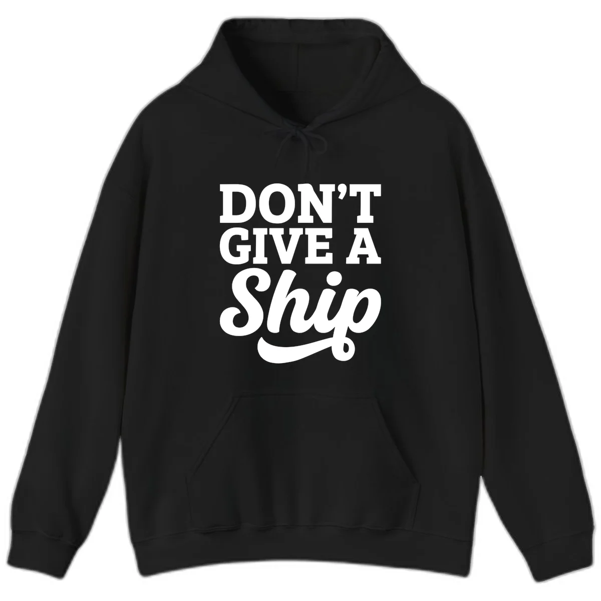 A25 Dont Give A Ship Hoodie in Black