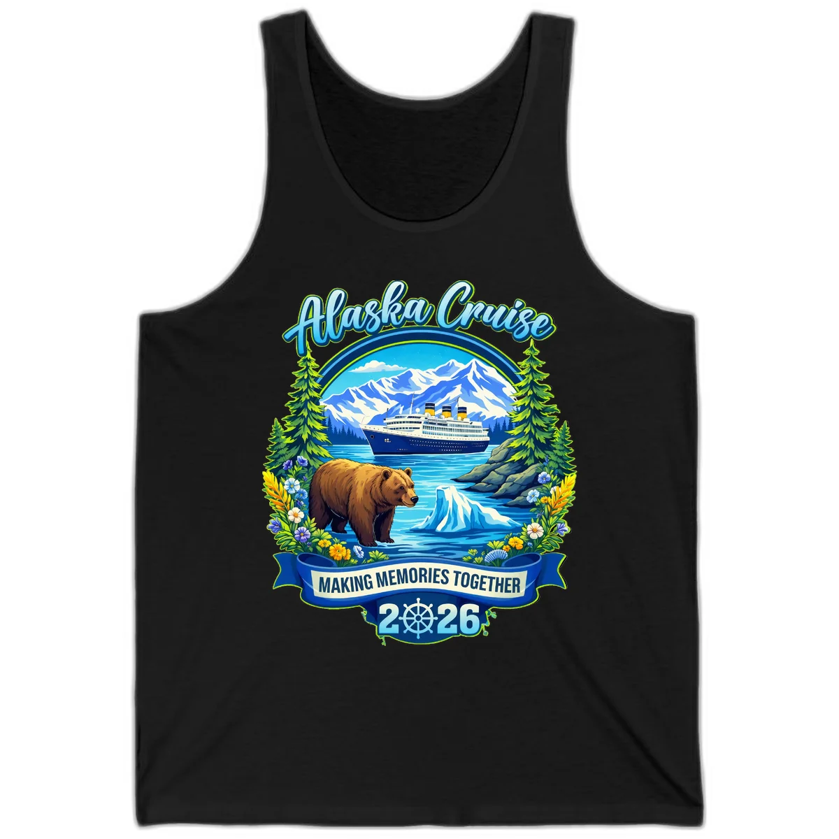 B04 Alaska Cruise Making Memories Tank in Black