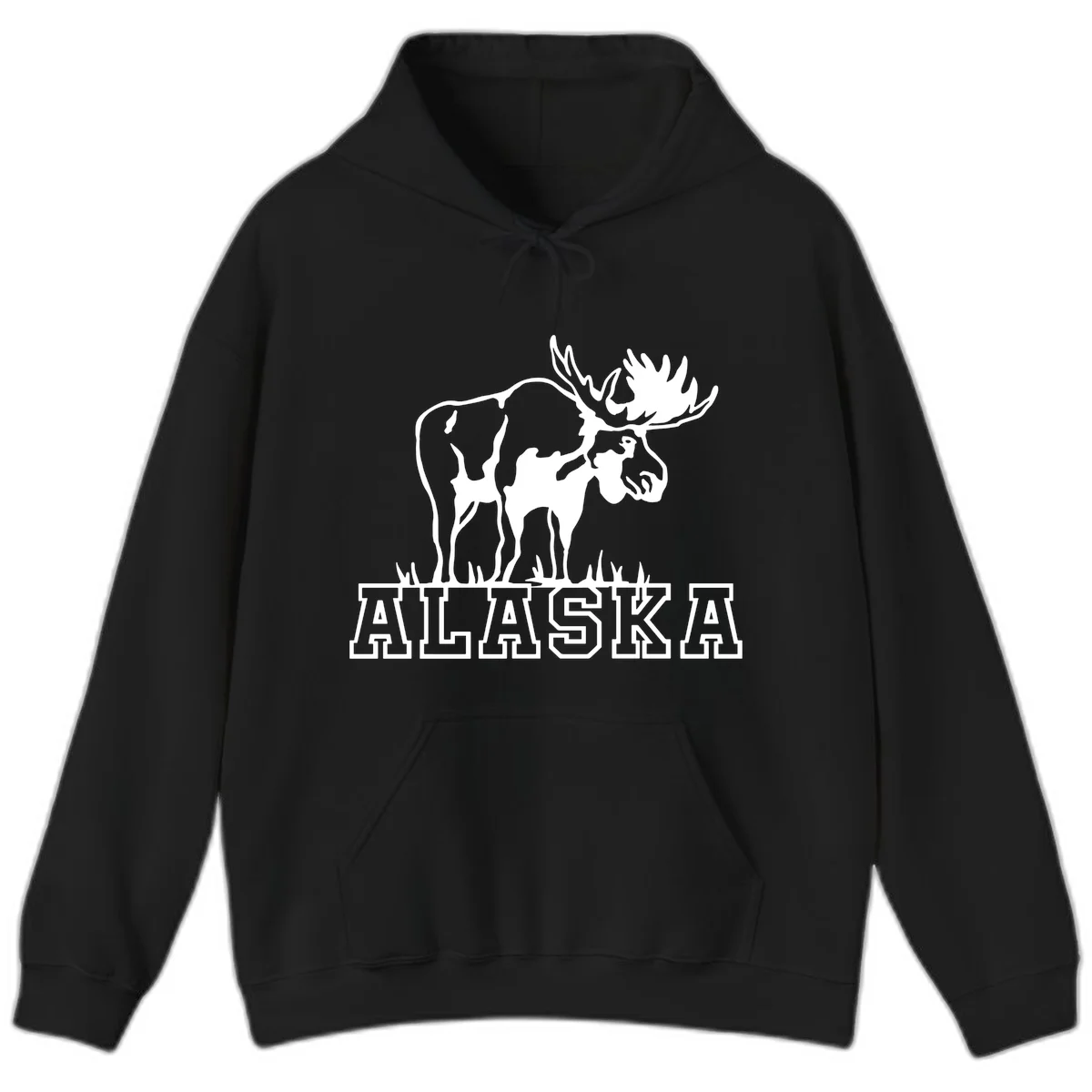 B05 Alaska Moose State Pride Hoodie in Black