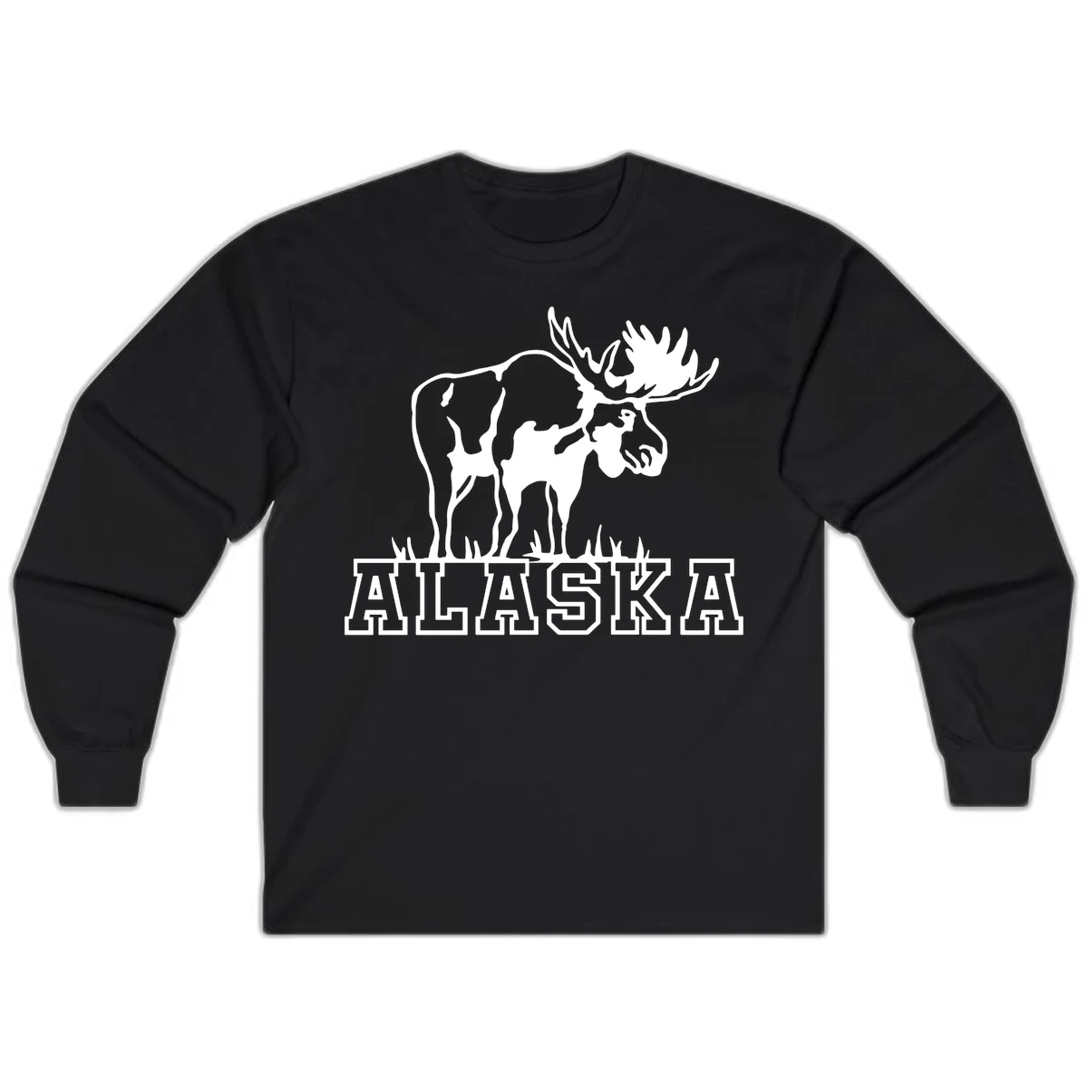 B05 Alaska Moose State Pride Long Sleeve in Black