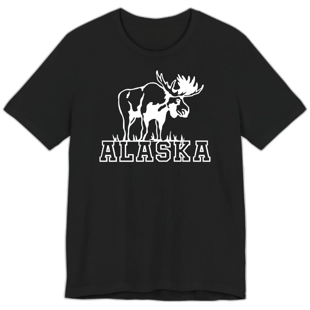 B05 Alaska Moose State Pride Premium Tee in Black