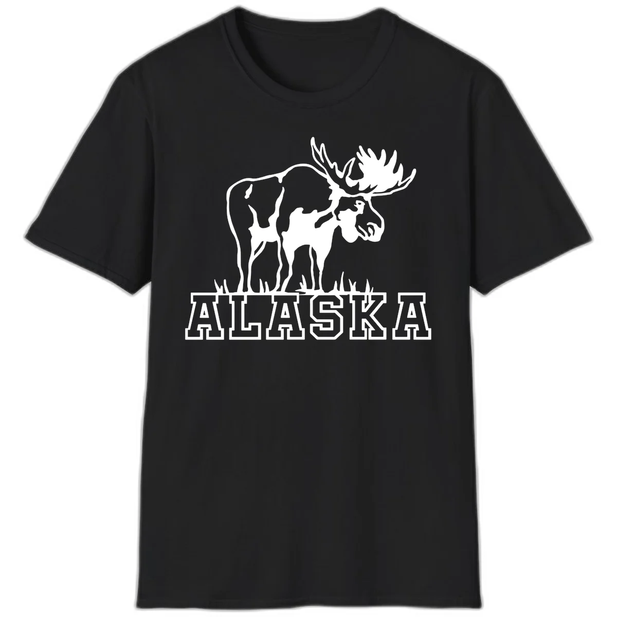 B05 Alaska Moose State Pride Tshirt in Black